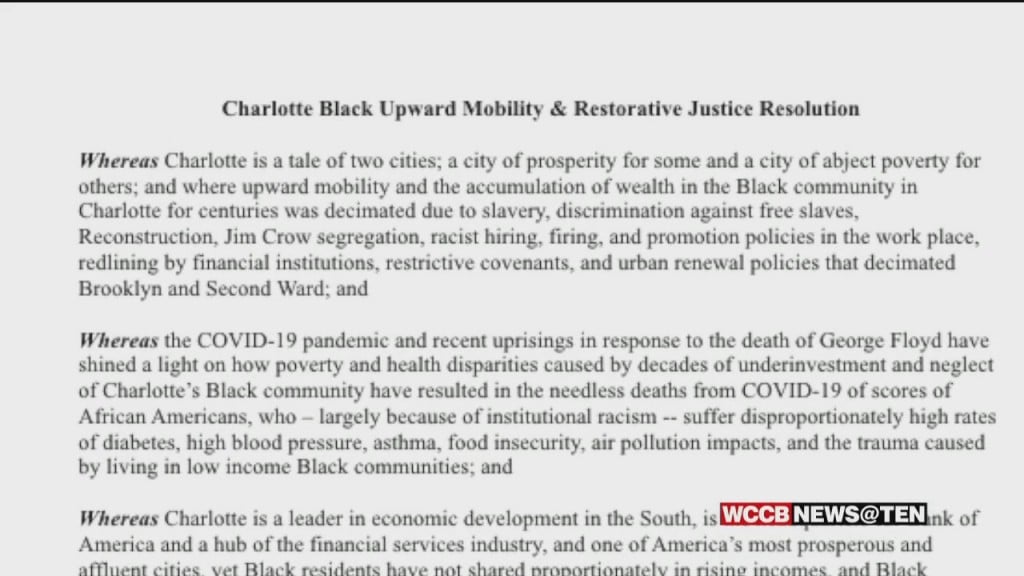 Charlotte City Council To Consider Resolution On Racial Reconciliation