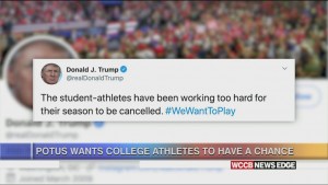 Potus Wants College Athletes To Have A Chance
