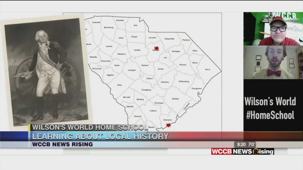 Wilson's World Homeschool: Discussing The Battle Of Camden During The Weekly Visit With Zach The Historian
