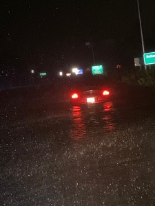 Flooding On Highway 421 At Battleship In Brunswick County–photo Credit Brunswick Sheriff
