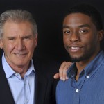 Harrison Ford, Left, And Chadwick Boseman, Cast Members In The Film 
