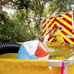 Los Angeles County Firefighter Brad Auman Fills A Water Tank While Helping Battle The Lake Fire In The Angeles National Forest North Of Santa Clarita, Calif