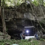 Researchers Set Up Equipment For Catch Bat In Front Of Cave Inside Sai Yok National Park In Kanchanaburi Province, West Of Bangkok, Thailand