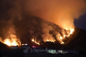 The Ranch Fire Burns Over A Residential Area, Thursday, Aug. 13, 2020, In Azusa, Calif