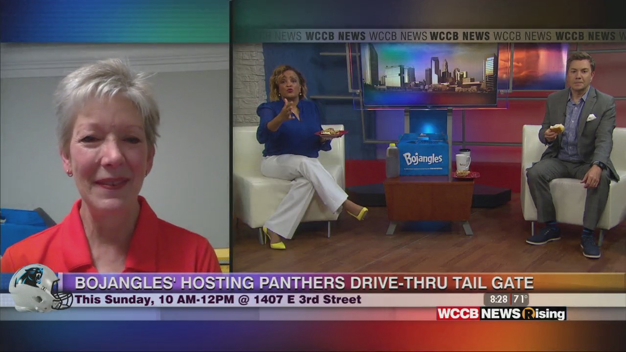 Panther fans hold drive-thru tailgate in Bojangles parking lot