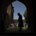 A Kashmiri Prays Inside Jamia Masjid, Or Grand Mosque, In Srinagar, Indian Controlled Kashmir,