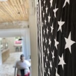 Cu Flag Blurred Background Vertical