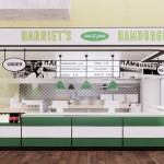 Harriet's Hamburgers Oh Stall Rendering