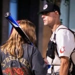 Michael Reinoehl Is Seen During A Protest In Front Of Mayor Ted Wheeler's Residence