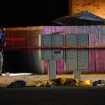 Officials Work At A Scene Late Thursday Where A Man Suspected Of Fatally Shooting A Supporter Of A Right Wing Group In Portland, Ore