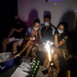 People Wearing Face Masks To Prevent The Spread Of Coronavirus Gather In A Nightclub In Madrid, Spain