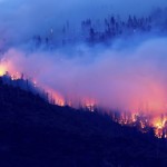 The Creek Fire Burns Along A Hillside In The Cascadel Woods Community Of Madera County, Calif.