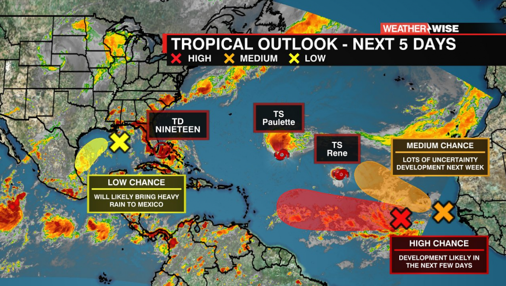 Tropical Depression Nineteen forms near the Bahamas - WCCB Charlotte's CW