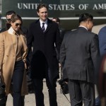 Counselor to the President Hope Hicks, left, with White House senior adviser Jared Kushner,