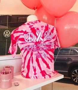 Hendrick VW of Concord - Pink Tie-Dye T-Shirts for Breast Cancer Awareness