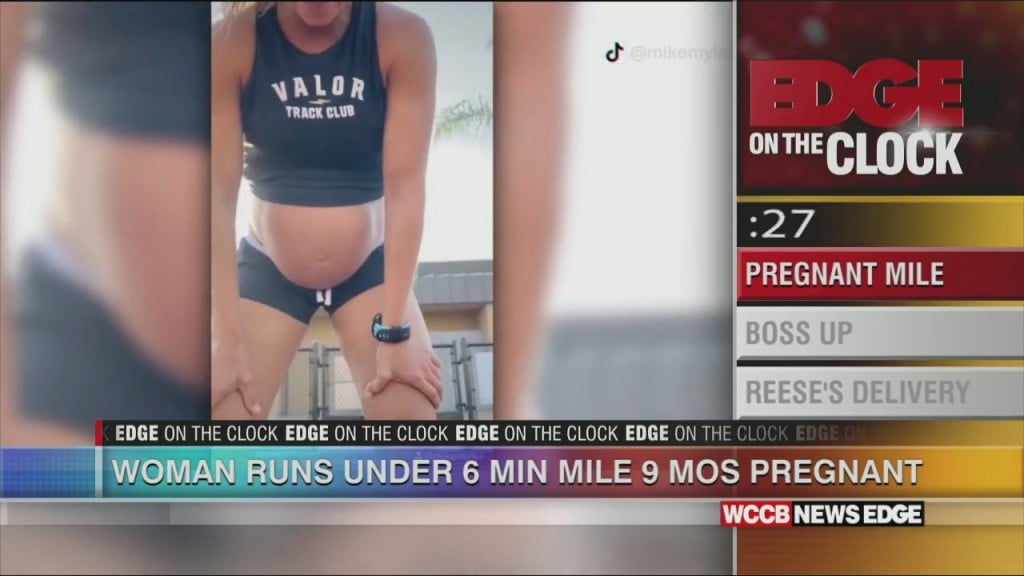 Edge On The Clock: Woman Runs 5:25 Mile While 9 Months Pregnant