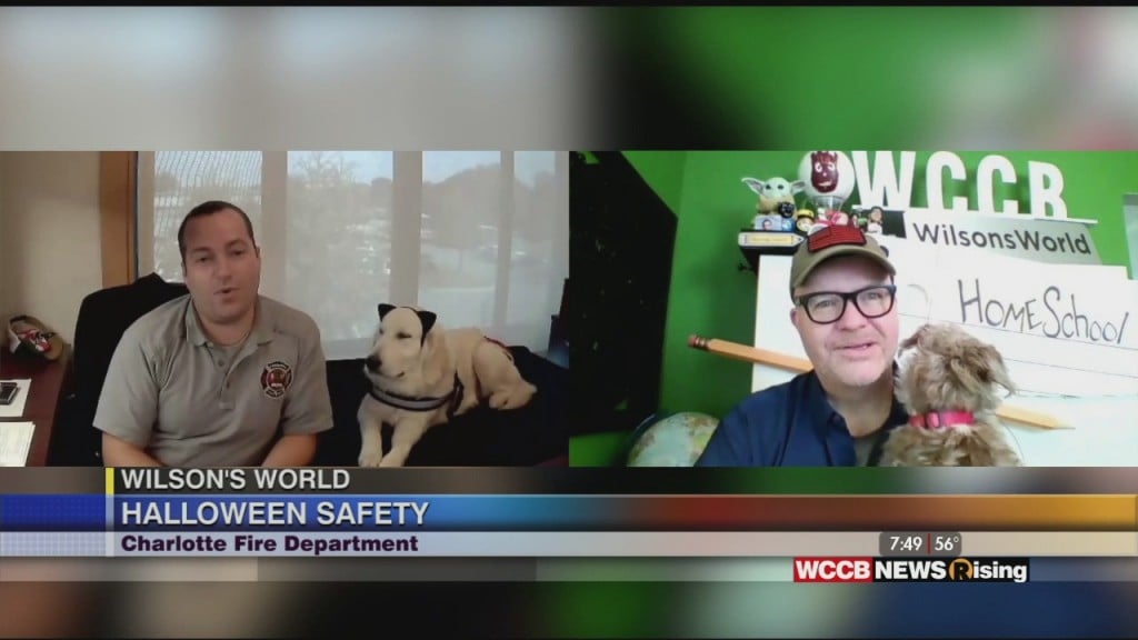 Wilson's World Homeschool: Halloween Fun & Safety With The Charlotte Fire Department And 'cat' The Dog