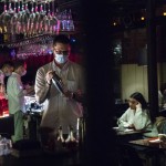 A Bartender Wearing Face Mask To Protect Against Coronavirus Makes A Cocktail At Strelka Bar In Moscow, Russia, Friday, Oct. 23