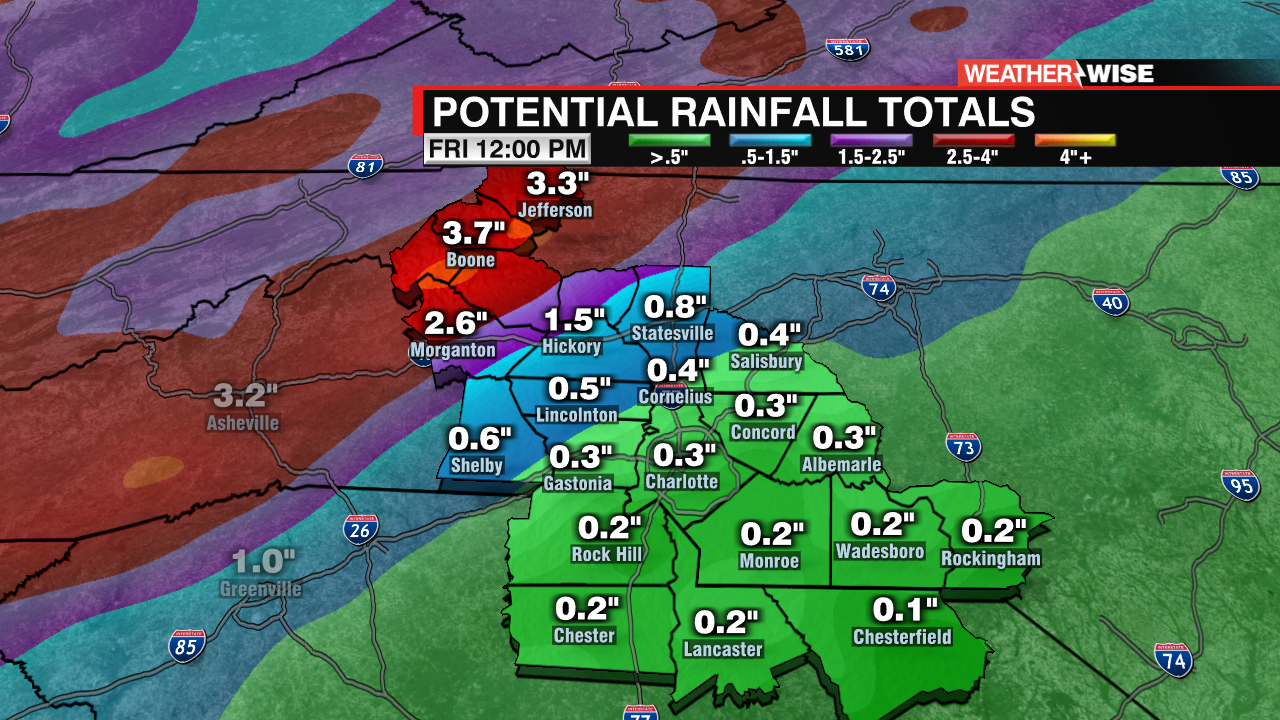 EURO Rainfall Total And Key - WCCB Charlotte's CW