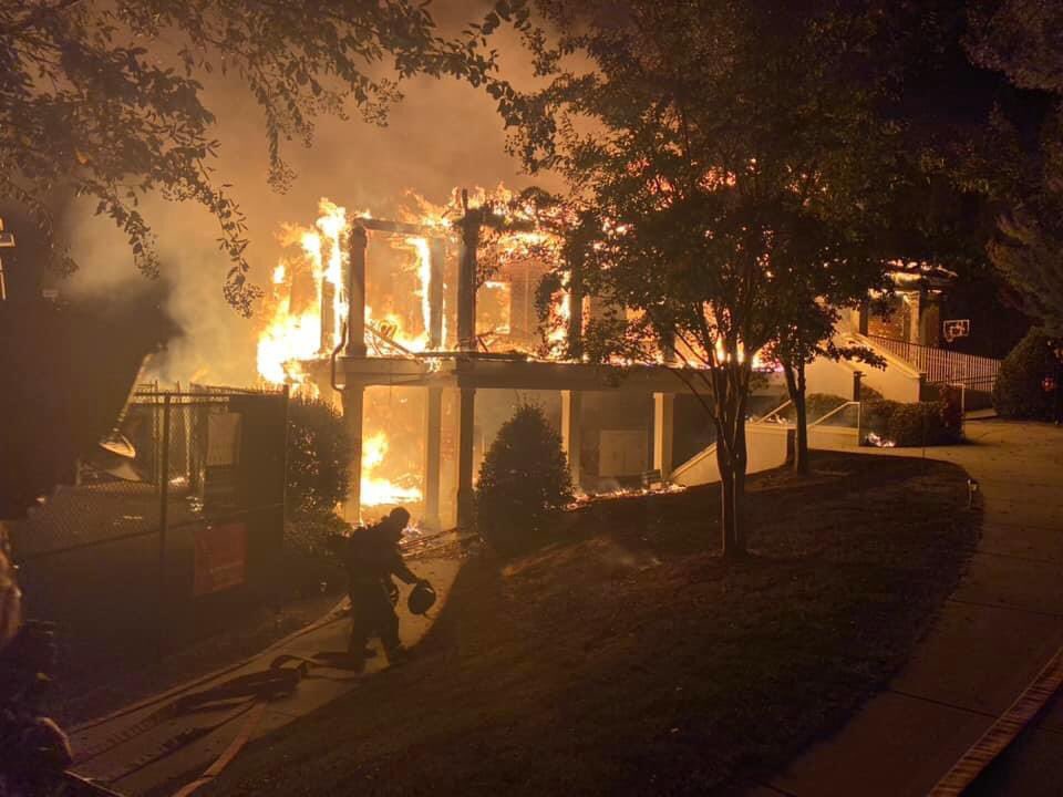 Photo Courtesy Of Huntersville Fire Department Twitter Page———