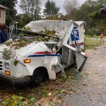 Tree Falls On Mail Truck In Statesville – No Injuries