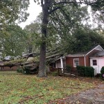 Tree On House On 3rd Street NE In Conover – Photo Credit Conover Fire