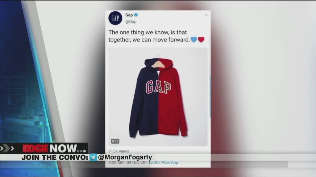 Gap Deletes Photo Of Red And Blue Hoodie
