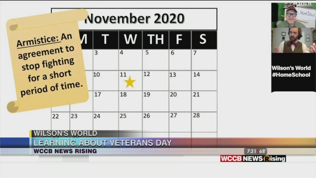 Wilson's World Homeschool: Learning About Why We Celebrate Veterans Day With Zach The Historian