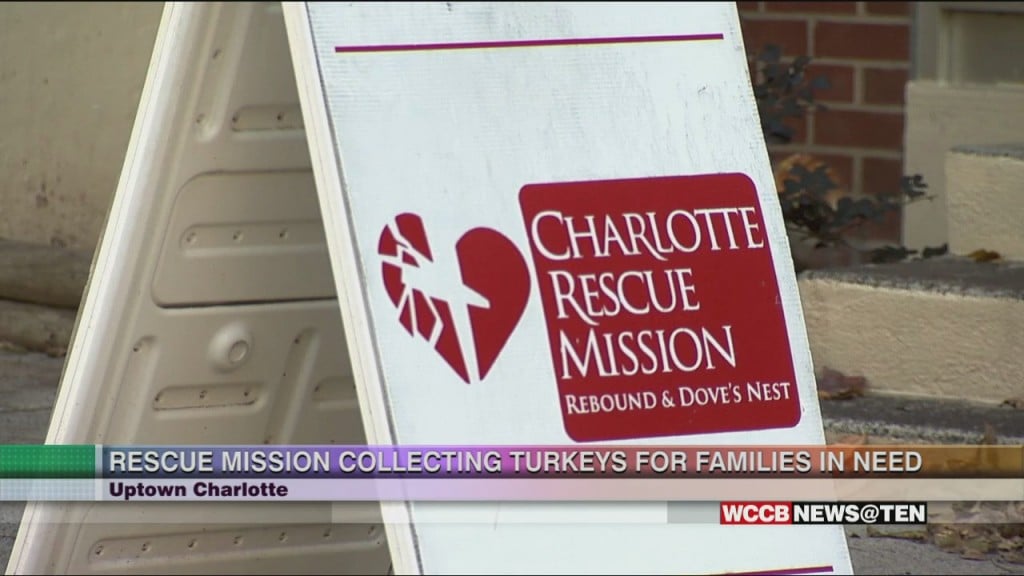 Charlotte Rescue Mission Collecting Turkeys