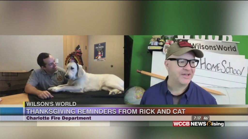 Wilson's World: Thanksgiving Safety Reminders From Cfd's Cat The Fire Dog And His Buddy Rick