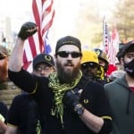 People Identifying Themselves As Members Of The Proud Boys Join Supporters Of President Donald Trump As They March Saturday Nov. 14, 2020, In Washington.