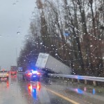 Tractor Trailer Crash Iredell County – Photo Credit – Iredell Fire Wire