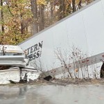 Tractor Trailer Crash In Iredell County – Photo Credit – Iredell Fire Wire