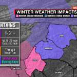 Winter Impact Map Mountains