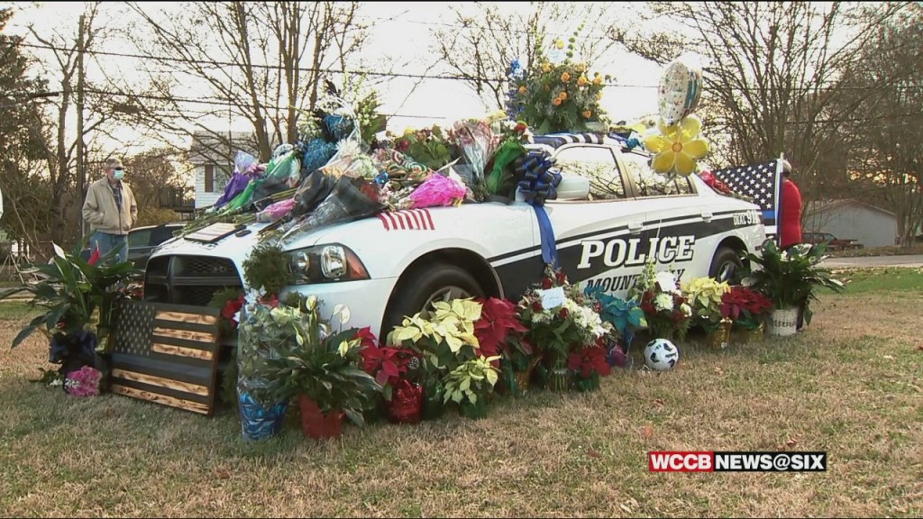 Growing Memorial For Mount Holly Officer Killed In Line Of Duty