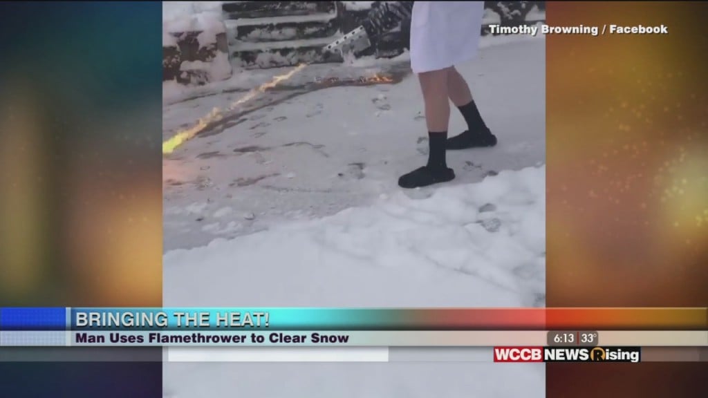Viral Videos: Man Clears Snow With Flamethrower
