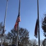 Flags Lowered At Mount Holly Police Department In Honor Of Officer Tyler Herndon