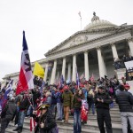Donald Trump Supporters Gather Outside The Capitol In Washington.