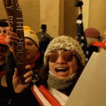 Emily Hernandez Of Missouri Was Seen In Photos Holding A Splintered Name Plate Belonging To Pelosi