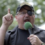 Stewart Rhodes, Founder Of The Citizen Militia Group Known As The Oath Keepers Speaks During A Rally Outside The White House In Washington.