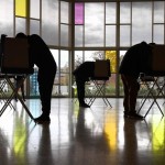 Voters Mark Their Ballots At First Presbyterian Church In Stamford, Conn., On Election Day, Tuesday, Nov. 3, 2020