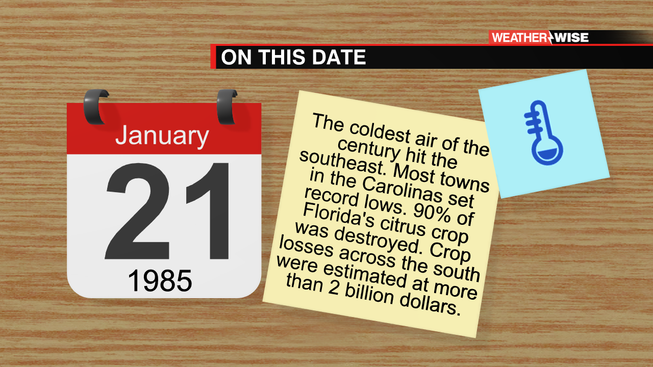 TBT January 21, 1985: Coldest Temps in Carolina History - WCCB Charlotte's  CW