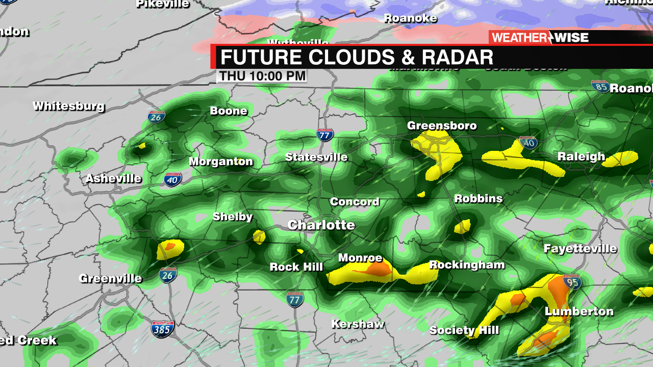 Rain Gear Needed on Thursday - WCCB Charlotte