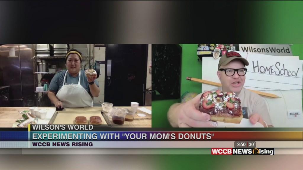 Wilson's World: Enjoying A Donut Creation From Your Mom's Donuts