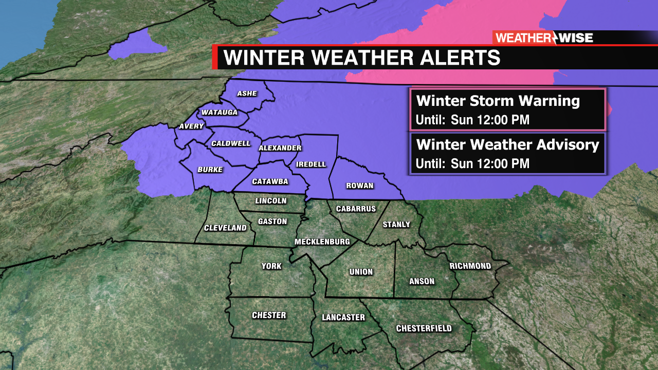 Winter Weather Advisory in Effect Until Sunday - WCCB Charlotte