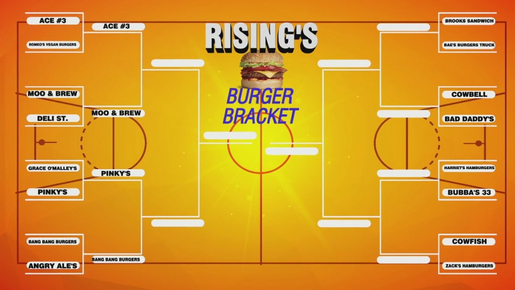 Rising's Search For The Best Burger: Elite 8