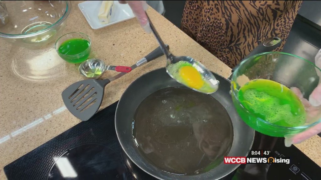 Nicole Tries To Make Green Eggs And Ham