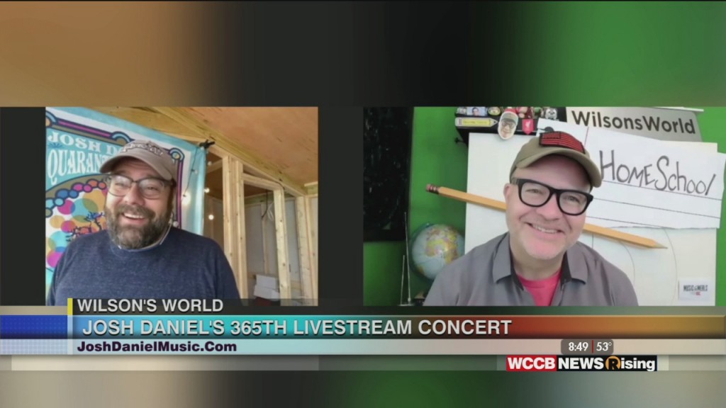Wilson's World: Josh Daniel's 365th Livestream Concert Is Tuesday Night!