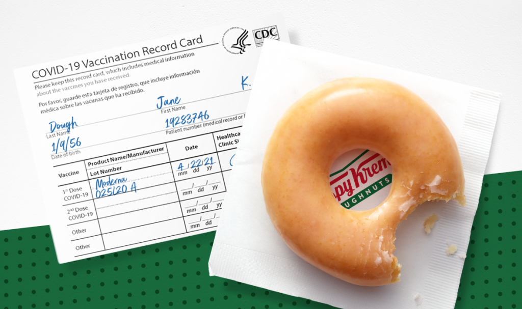 Krispy Kreme Vaccine Doughnut