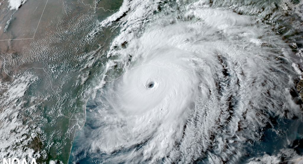 Photo Goes East Satellite Image Hurricane Laura 082620 Approaching Gulf Coast